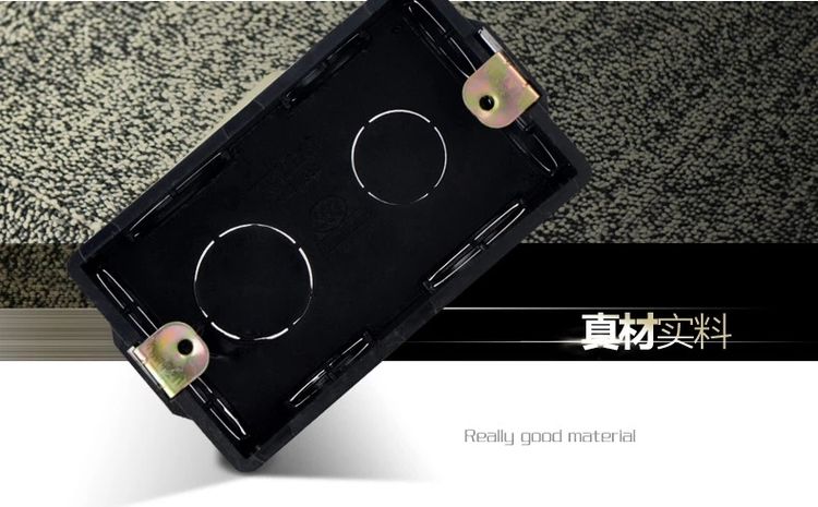 德力西118型墻壁開關(guān)暗裝底盒真材實(shí)料
